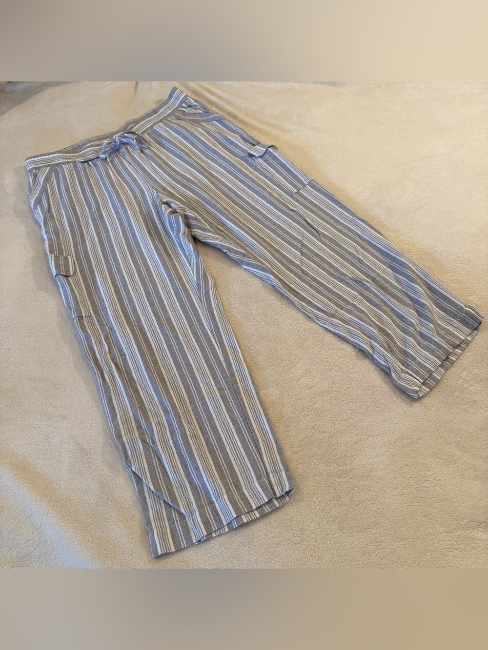 Women’s striped linen pant